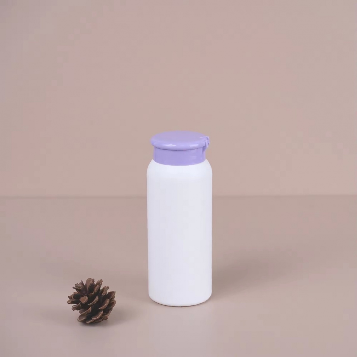 White HDPE Men Hair Fluffy Powder Plastic Bottle