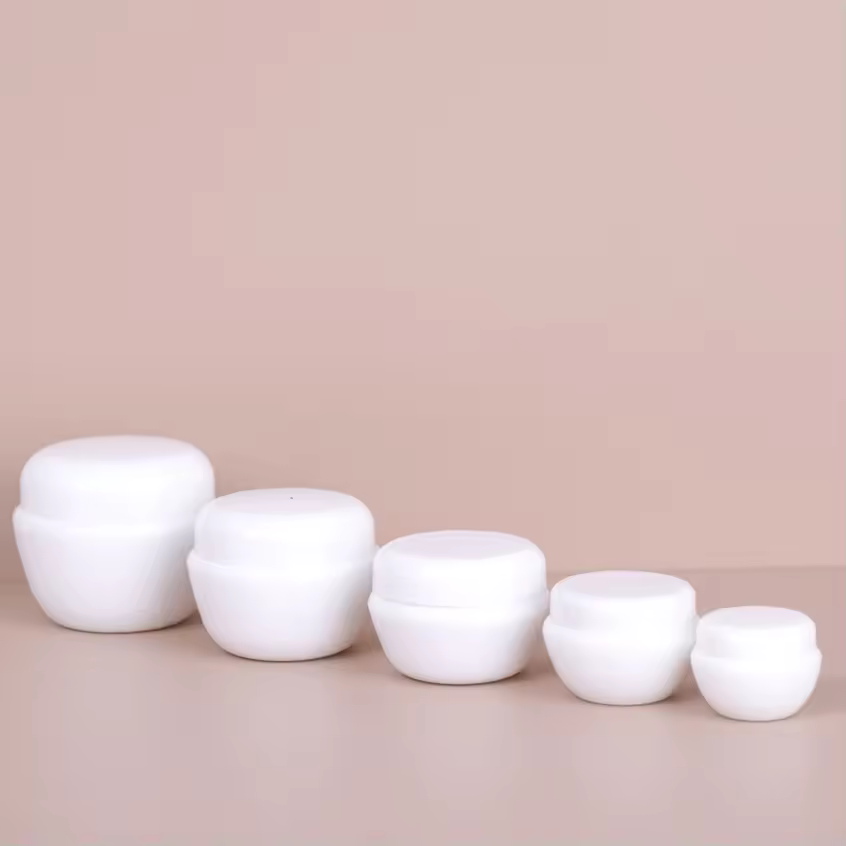 Empty Plastic Cosmetics Face Cream Jars